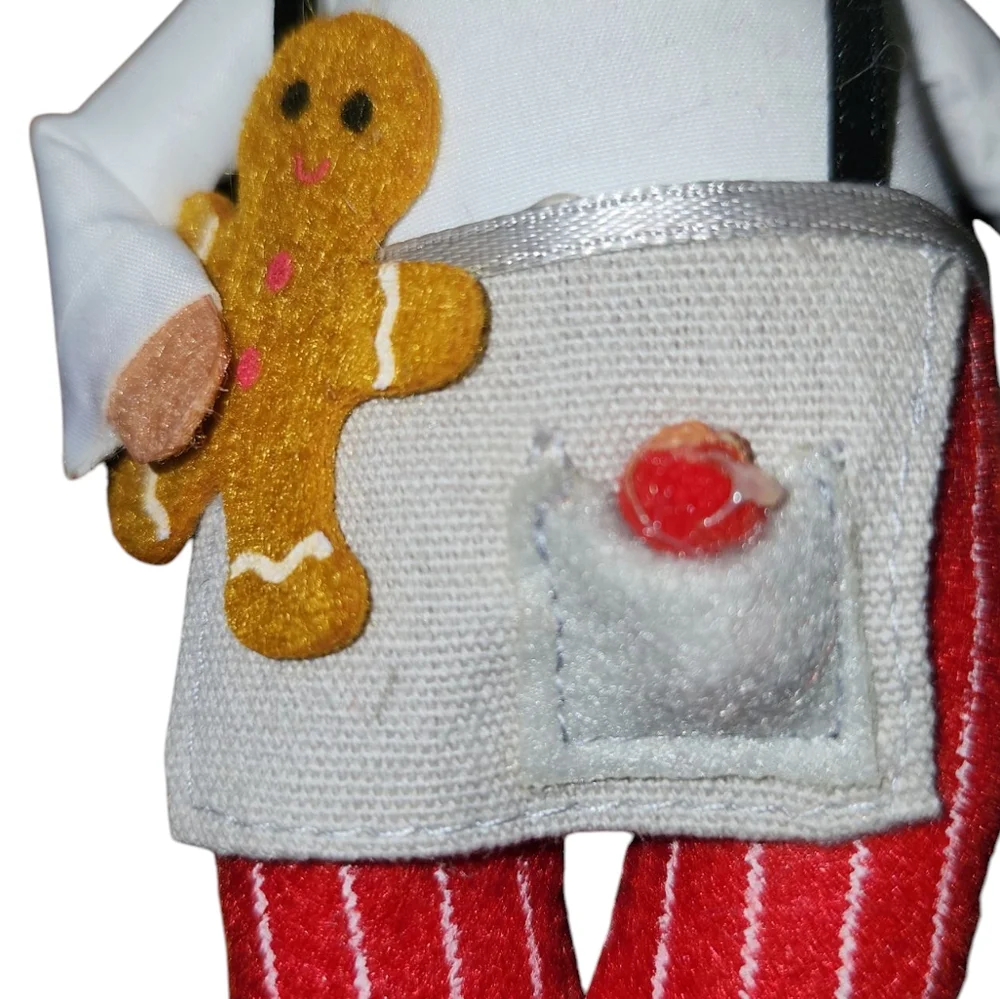 Target Santa Claus Plush ornament with apron and gingerbread 2022